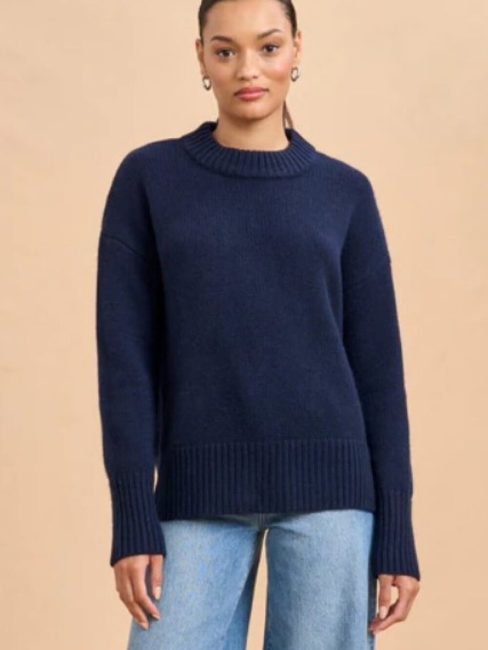 La Ligne Solid Marin Sweater - S